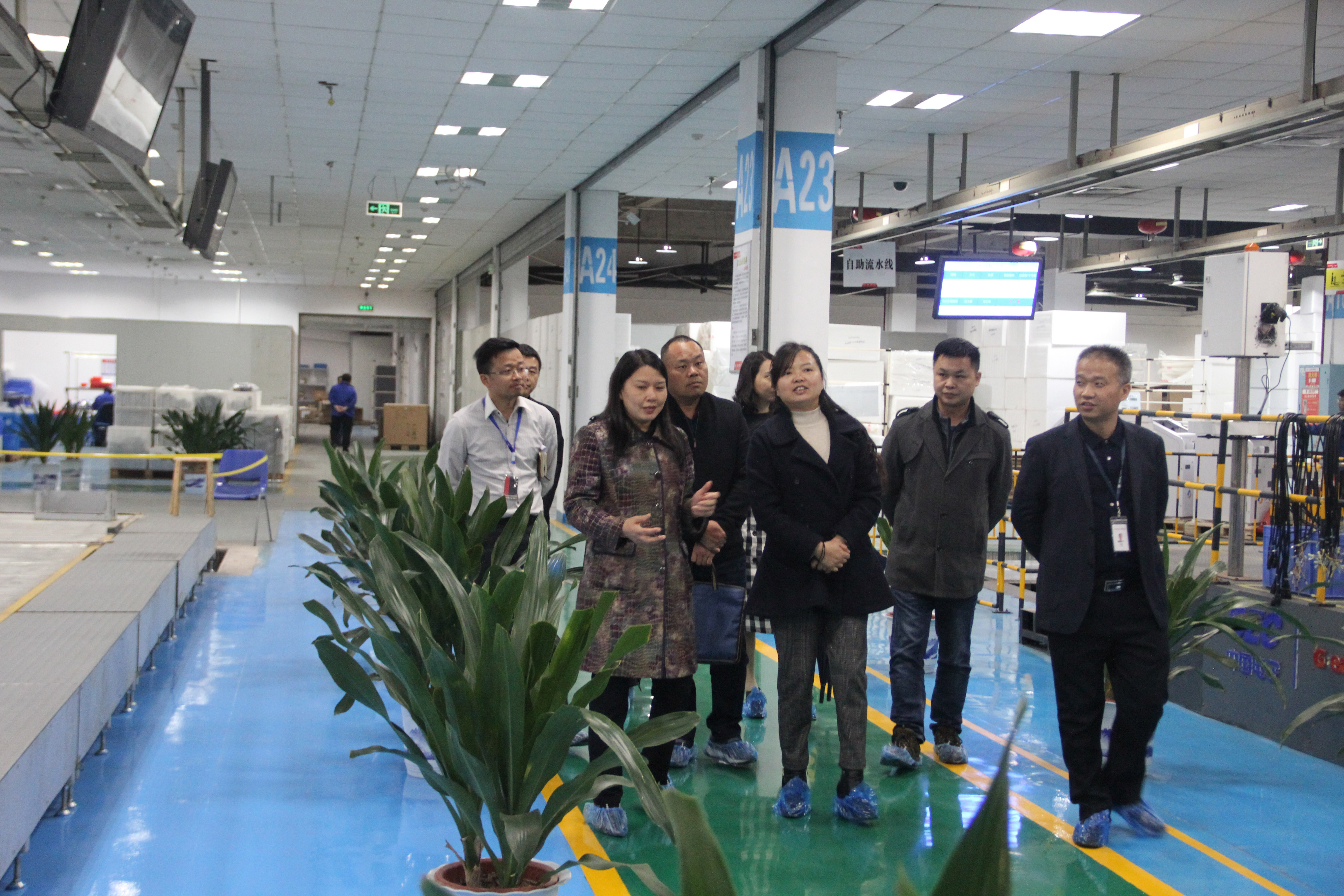 長(zhǎng)沙市總工會(huì)黨組副書記一行來我司考察