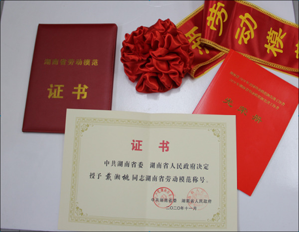 長(zhǎng)城金融董事長(zhǎng)戴湘桃榮獲“湖南省勞?！狈Q號(hào)并受表彰